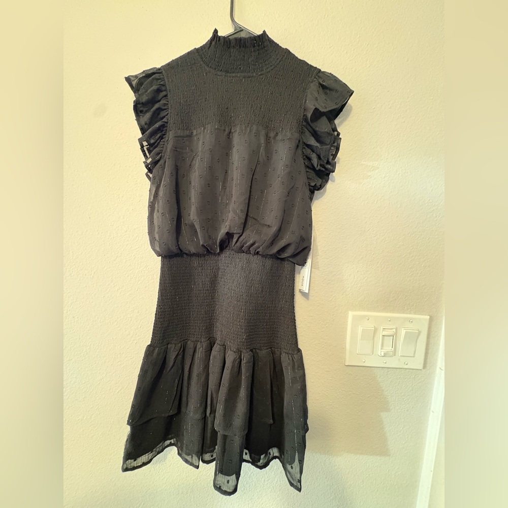 Aqua Elegant Black Dress